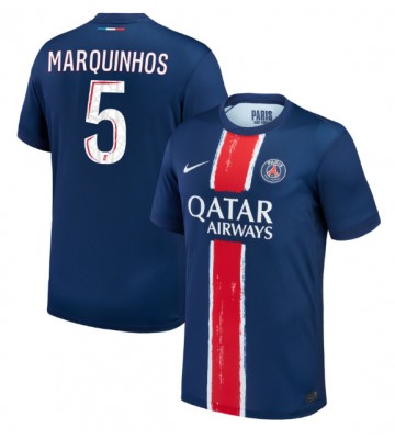 Paris Saint-Germain Marquinhos #5 Hemmatröja 2024-25 Kortärmad